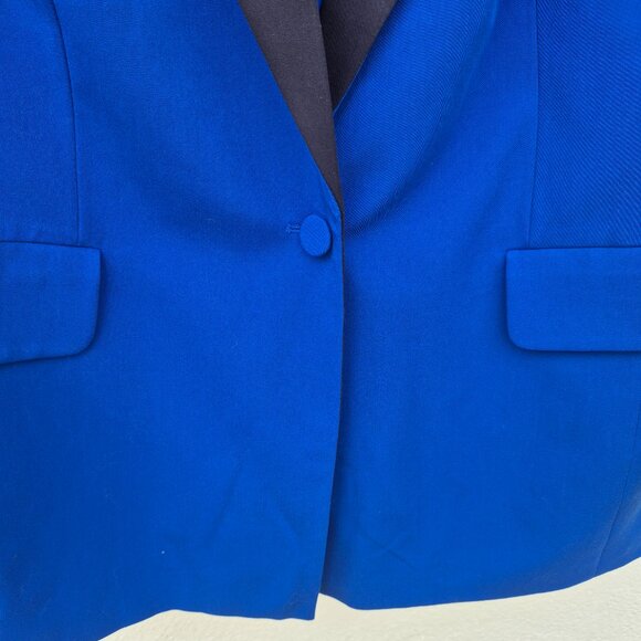 NWT Eloquii Cobalt Blue Tuxedo Blazer Size 22 - Picture 4 of 14